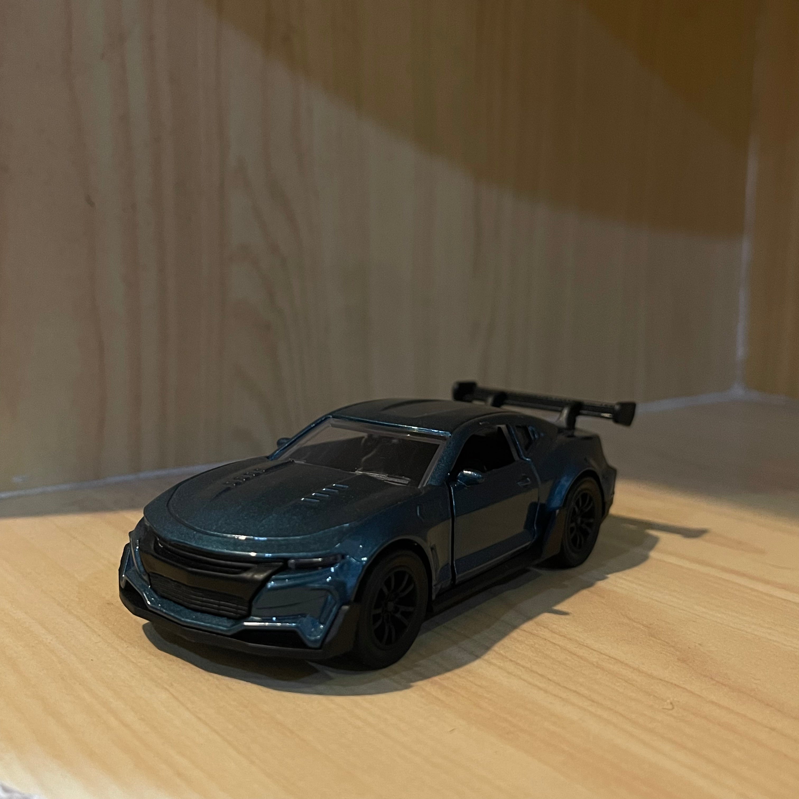 Mini Teal Mustang Car